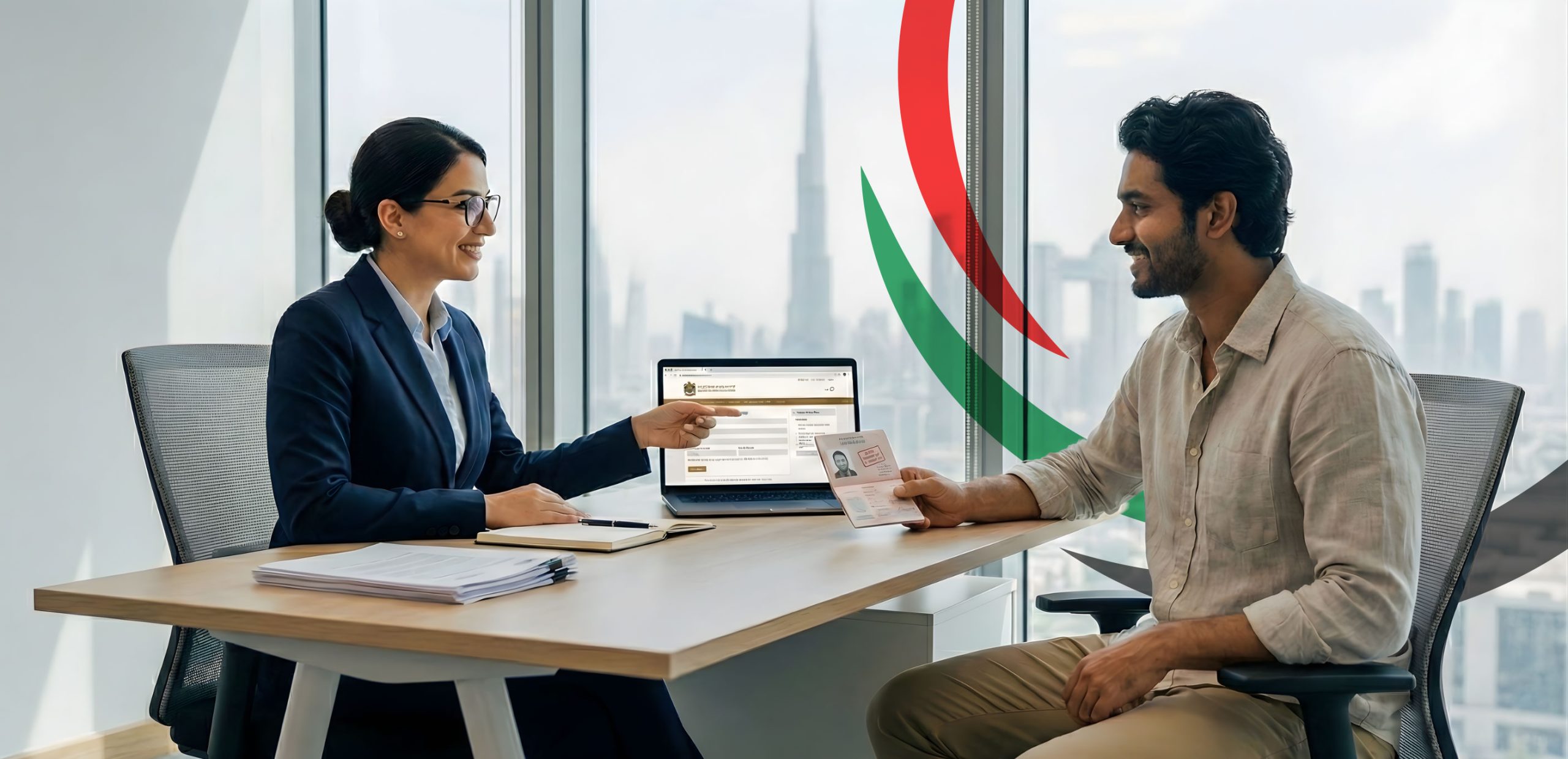 Indian person with freelance visa agent